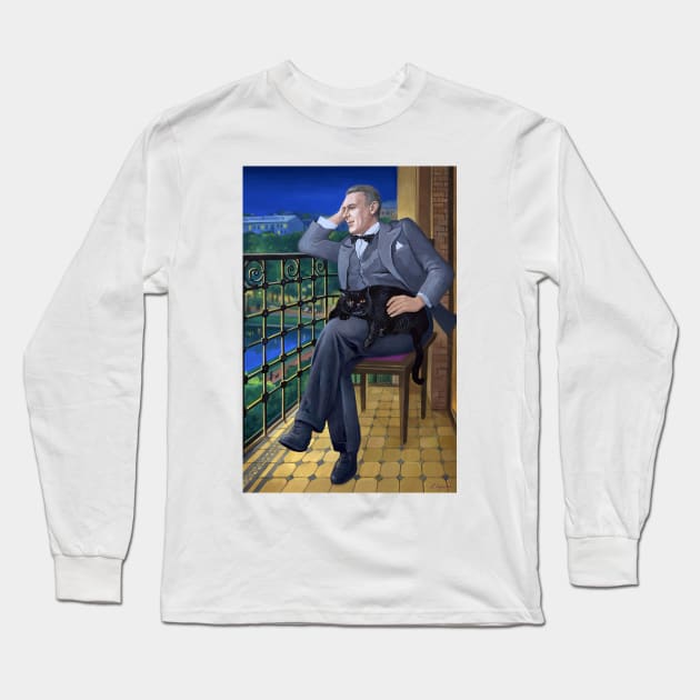 Mikhail Bulgakov Long Sleeve T-Shirt by argiropulo